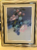 Floral Pedals Watercolor 1986 20x26 Watercolor by David Lee - 2 Floral Pedals Watercolor 1986 20x26 Watercolor by David Lee - 2