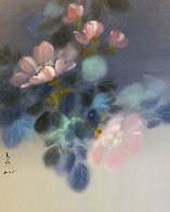 Floral Pedals Watercolor 1986 20x26 Watercolor by David Lee - 0 Floral Pedals Watercolor 1986 20x26 Watercolor by David Lee - 0