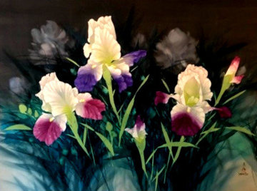 From Vashon Gardens 34x56 Original Painting - David Lee From Vashon Gardens 34x56 Original Painting - David Lee
