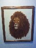 Untitled Lion 27x23 Original Painting by David Lee - 1