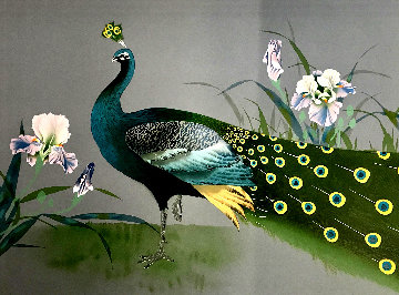 Untitled Still Life With Peacock Limited Edition Print - David Lee Untitled Still Life With Peacock Limited Edition Print - David Lee