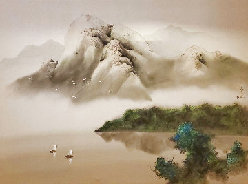 Joyful Sailing 1996 40x50 Super Huge Original Painting - David Lee Joyful Sailing 1996 40x50 Super Huge Original Painting - David Lee