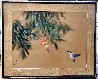 Untitled Hummingbird in Flight Watercolor  Original Painting by David Lee - 1
