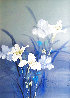 Early Blossoms Watercolor 1981 48x38 Huge Watercolor by David Lee - 0