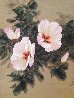 Still Life Floral 33x27 in Silk Original Painting by David Lee - 0