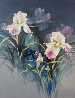 Irises 50x38 Original Painting by David Lee - 0