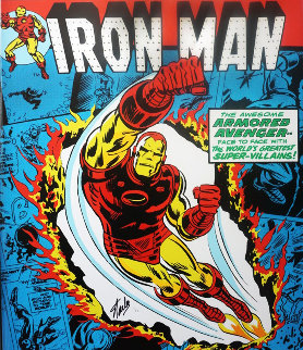 Invincible Iron Man Vol 1 #71 - And Now It Begins..! Monoprint 2018 34x50 HS Works on Paper (not prints) - Stan Lee Invincible Iron Man Vol 1 #71 - And Now It Begins..! Monoprint 2018 34x50 HS Works on Paper (not prints) - Stan Lee