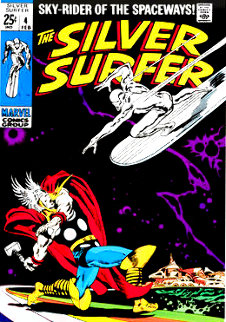 Silver Surfer #4 2013 HS Limited Edition Print - Stan Lee Silver Surfer #4 2013 HS Limited Edition Print - Stan Lee