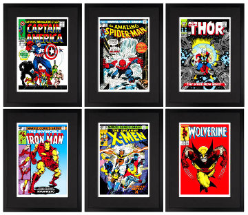 Marvel Superheroes - Portfolio of 6 2015 Limited Edition Print - Stan Lee Marvel Superheroes - Portfolio of 6 2015 Limited Edition Print - Stan Lee