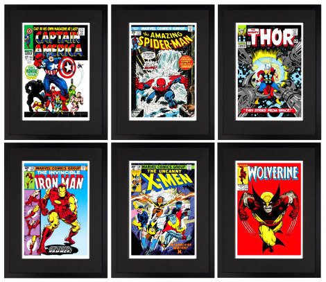 Marvel Superheroes - Portfolio of 6 2015 Limited Edition Print - Stan Lee