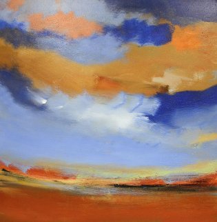 Landscape 2006 48x48 Huge Original Painting - Luc Leestemaker Landscape 2006 48x48 Huge Original Painting - Luc Leestemaker