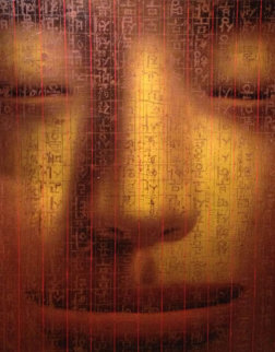 Heart Sutra (Gold) Diptych 2001 60x96 mural Original Painting - Sunnyo Lee Heart Sutra (Gold) Diptych 2001 60x96 mural Original Painting - Sunnyo Lee