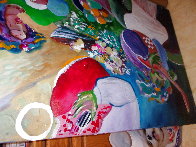 Untitled Painting 1990 33x62 Huge Original Painting by Lee White - 1 Untitled Painting 1990 33x62 Huge Original Painting by Lee White - 1