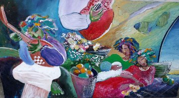 Untitled Painting 1990 33x62 Super Huge Original Painting - Lee White Untitled Painting 1990 33x62 Super Huge Original Painting - Lee White