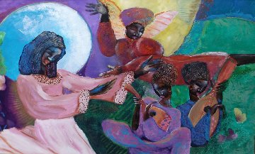 Untitled Painting 1990 28x44 Super Huge Original Painting - Lee White Untitled Painting 1990 28x44 Super Huge Original Painting - Lee White