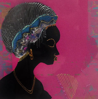 Woman 1992 41x31 Super Huge Original Painting - Lee White Woman 1992 41x31 Super Huge Original Painting - Lee White
