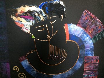Untitled (portrait) 50x41 Super Huge Original Painting - Lee White Untitled (portrait) 50x41 Super Huge Original Painting - Lee White