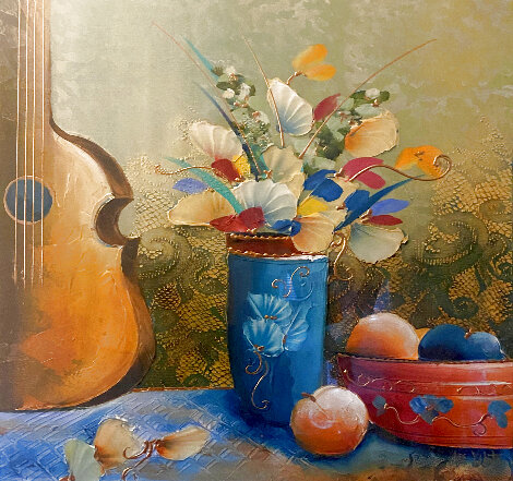 Untitled Still Life 32x31 Original Painting - Lee White