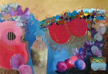 Untitled Painting 1992 18x24 Original Painting - Lee White Untitled Painting 1992 18x24 Original Painting - Lee White