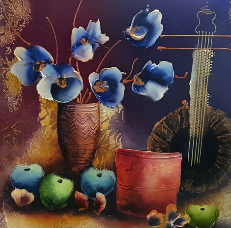 Fantasy Vase 30x30 Original Painting - Lee White