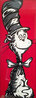 Cat in the Hat 2009 36x17 Original Painting by Allison Lefcort - 2