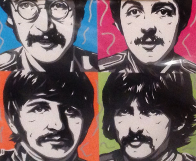 Sergeant Peppers - The Beatles 2007 Embellished Limited Edition Print by Allison Lefcort