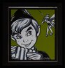 Peter Pan and Tinkerbell 2010 22x30 - Disney Original Painting by Allison Lefcort - 1