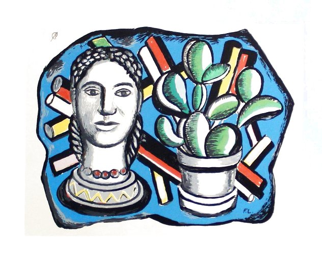 Tete Et Cactus 1954 Limited Edition Print by Fernand Leger