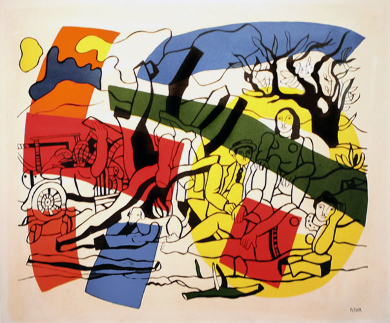 La Partie De Campagne 1960 Limited Edition Print by Fernand Leger La Partie De Campagne 1960 Limited Edition Print by Fernand Leger
