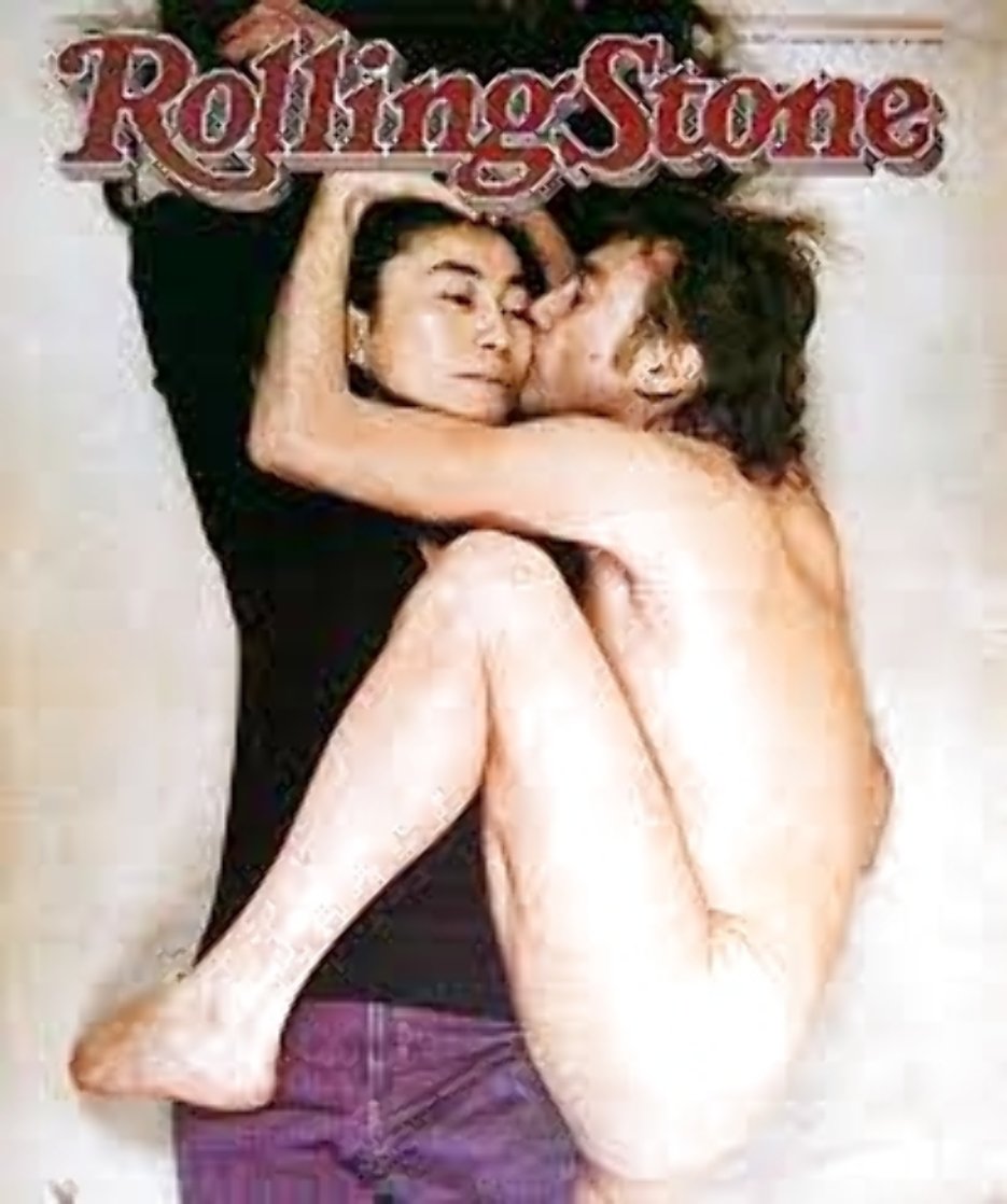 Rolling Stones Magazine Cover, Two Virgins 1981 Photography by Annie Leibovitz