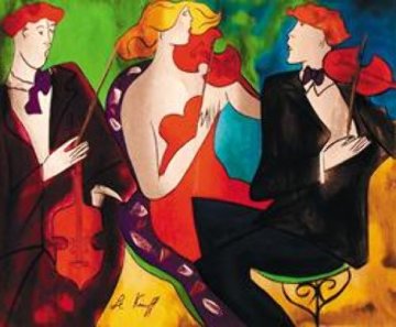 Trio II AP 2005 Embellished Limited Edition Print - Linda LeKinff Trio II AP 2005 Embellished Limited Edition Print - Linda LeKinff