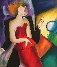 Renee Et Alain 19997 36x32 Original Painting by Linda LeKinff - 0
