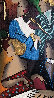 Tosca 2002 27x19 Original Painting by Linda LeKinff - 0