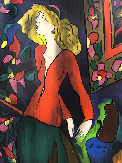 Dans La Bibliotheque Limited Edition Print by Linda LeKinff Dans La Bibliotheque Limited Edition Print by Linda LeKinff