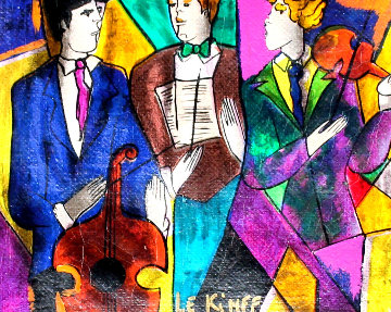 Trio 1998 Embellished Limited Edition Print - Linda LeKinff Trio 1998 Embellished Limited Edition Print - Linda LeKinff