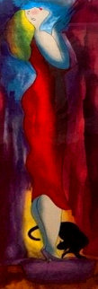 Untitled Serigraph 2006 47x21 Limited Edition Print - Linda LeKinff Untitled Serigraph 2006 47x21 Limited Edition Print - Linda LeKinff