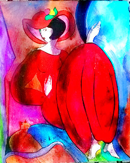 Cosette 2004 18x15 Original Painting - Linda LeKinff Cosette 2004 18x15 Original Painting - Linda LeKinff