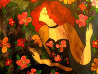 Florilege 1998 29x23 Original Painting by Linda LeKinff - 3