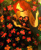 Florilege 1998 29x23 Original Painting by Linda LeKinff - 2