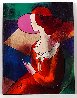 Chapeau Rouge (Red Hat) 20x16 Original Painting by Linda LeKinff - 1
