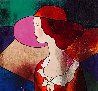 Chapeau Rouge (Red Hat) 20x16 Original Painting by Linda LeKinff - 2