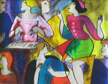 Nous Orans Danser 1998 Embellished Limited Edition Print - Linda LeKinff Nous Orans Danser 1998 Embellished Limited Edition Print - Linda LeKinff