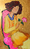 Beautiful Rose II  2006 46x33 Huge Original Painting by Linda LeKinff - 0