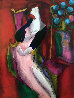 Parme on Wood 2001 49x41 - Huge Original Painting by Linda LeKinff - 0