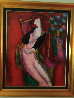 Parme on Wood 2001 49x41 - Huge Original Painting by Linda LeKinff - 3