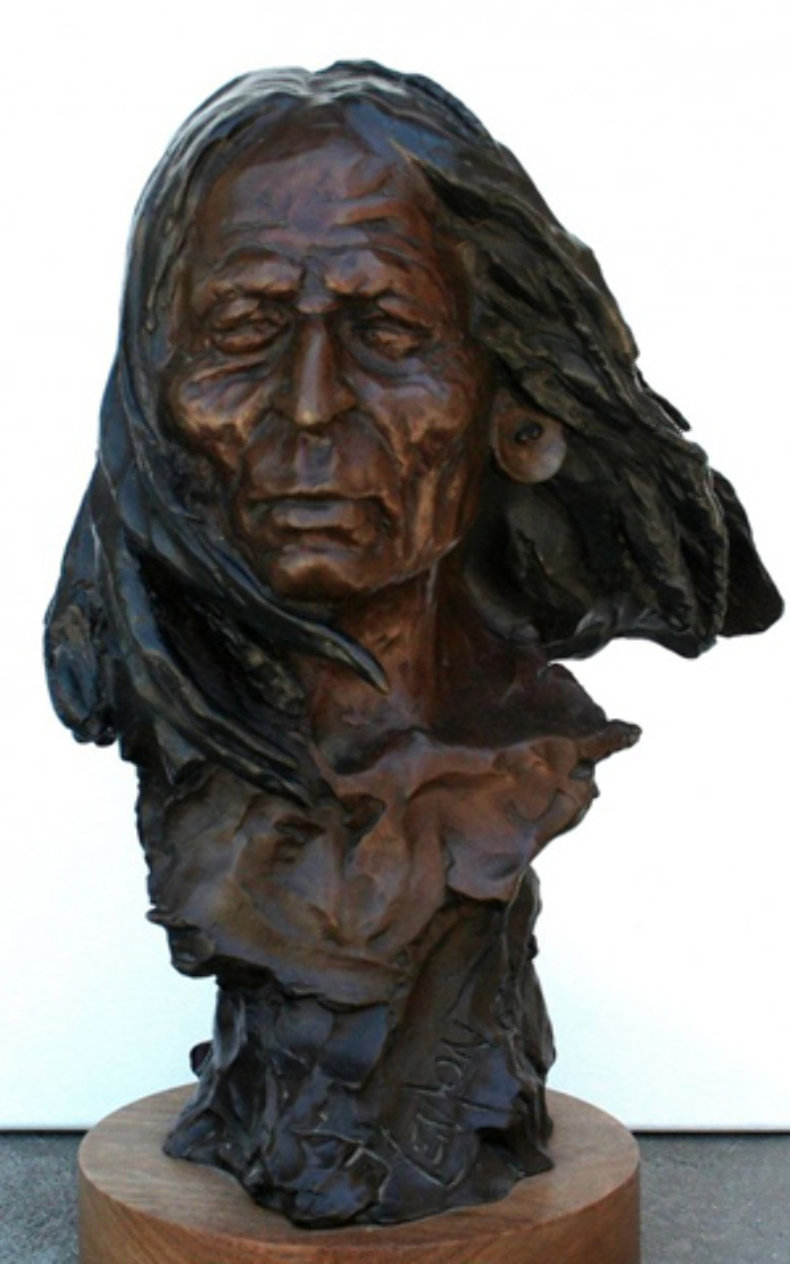 Warrior Bronze Sculpture 14 in by David Lemon For Sale on Art Brokerage