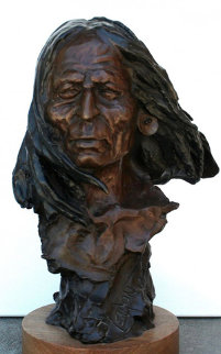 Warrior Bronze Sculpture 14 in Sculpture - David Lemon Warrior Bronze Sculpture 14 in Sculpture - David Lemon