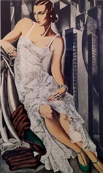 Lady in Lace Limited Edition Print by Tamara de Lempicka Lady in Lace Limited Edition Print by Tamara de Lempicka
