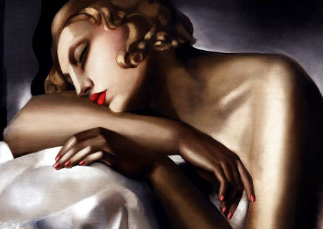 Sleeping Girl - Huge Limited Edition Print - Tamara de Lempicka