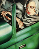 Self Portrait in the Green Bugatti 1991 - Huge Limited Edition Print by Tamara de Lempicka - 0